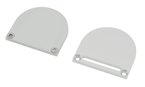 Profile end cap CLF round with longhole incl. Screws