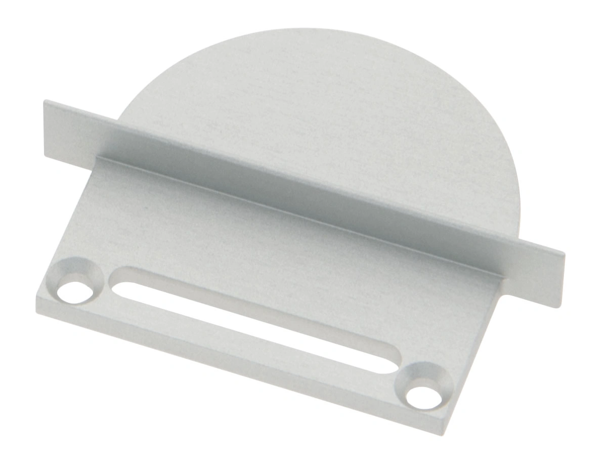 Profile end cap CLU round with longhole incl. Screws