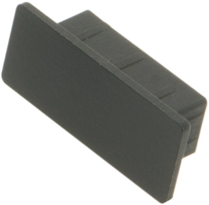 Capac profil LBF plat inchis negru