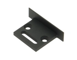 Capac profil LBI plat cu intrare cablu, anodizat negru