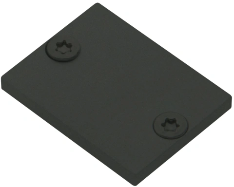 Capac profil TBL plat inchis incl. Șuruburi negre