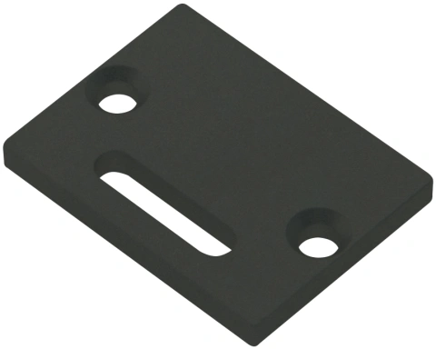 Capac profil TBL plat cu intrare cablu incl. Șuruburi negre