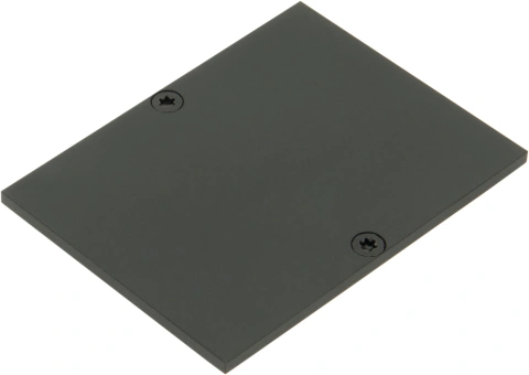 Capac profil MFR plat incl. Șuruburi negre