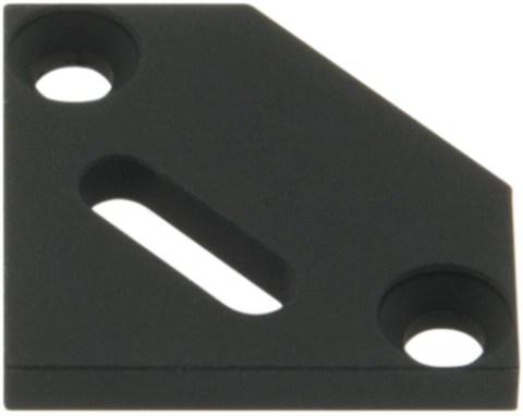 Capac profil KLE plat deschis pentru intrare cablu negru