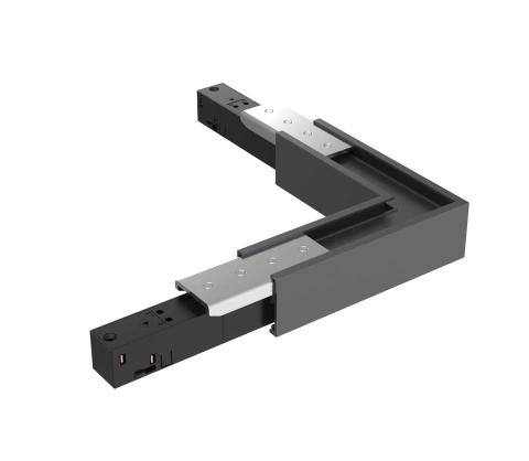 48V SLIM TRACK L-CORNER HOR. BLACK