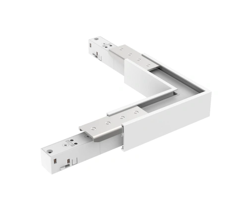 48V SLIM TRACK L-CORNER HOR. WHITE