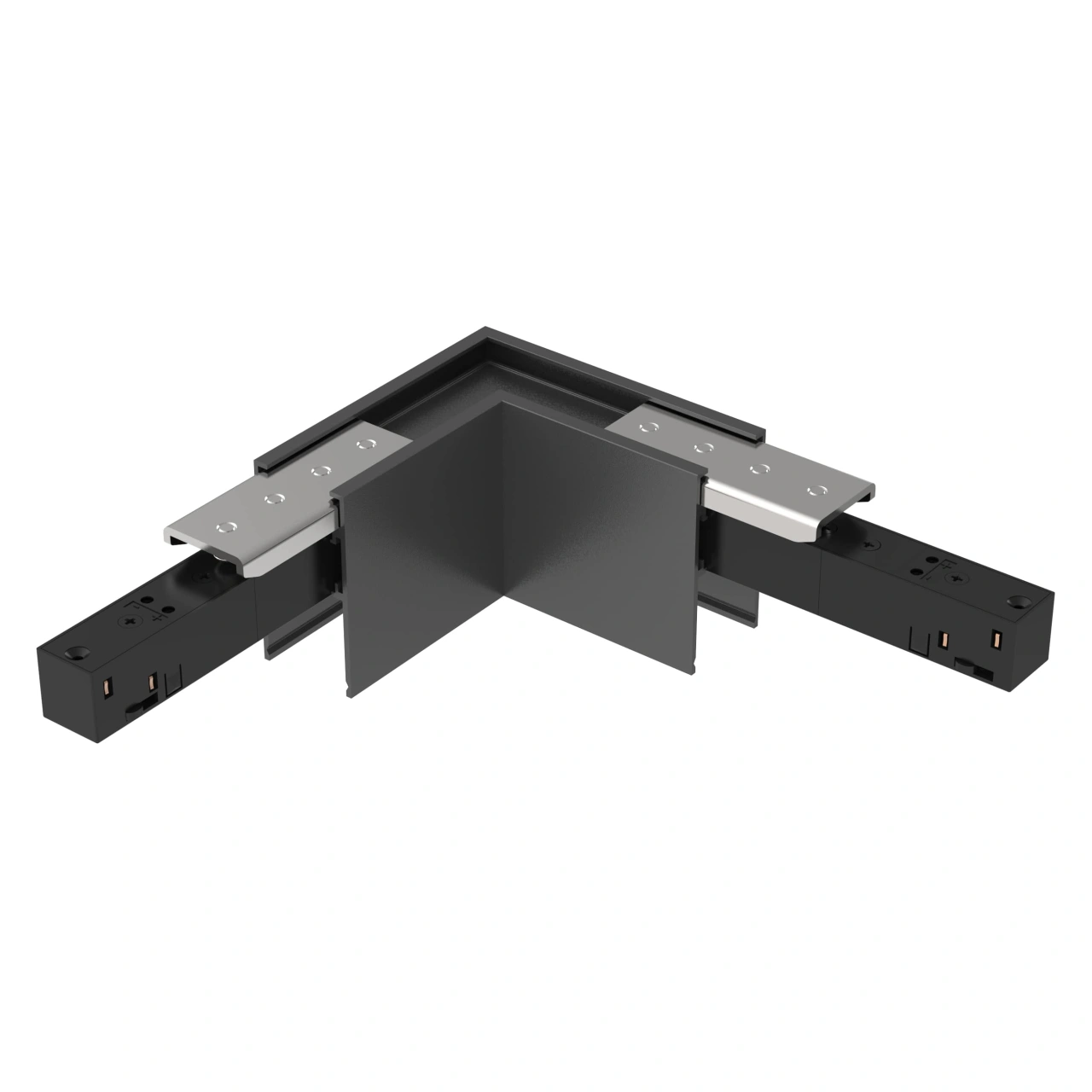 48V BASIC TRACK L-CORNER HOR. BLACK