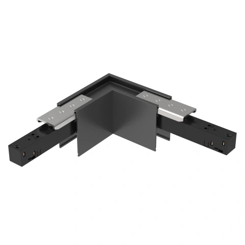 48V BASIC TRACK L-CORNER HOR. BLACK
