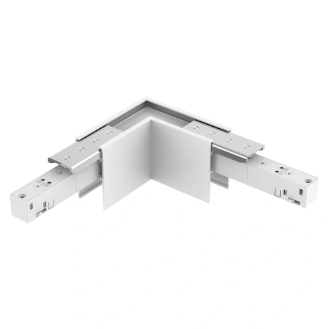 48V BASIC TRACK L-CORNER HOR. WHITE
