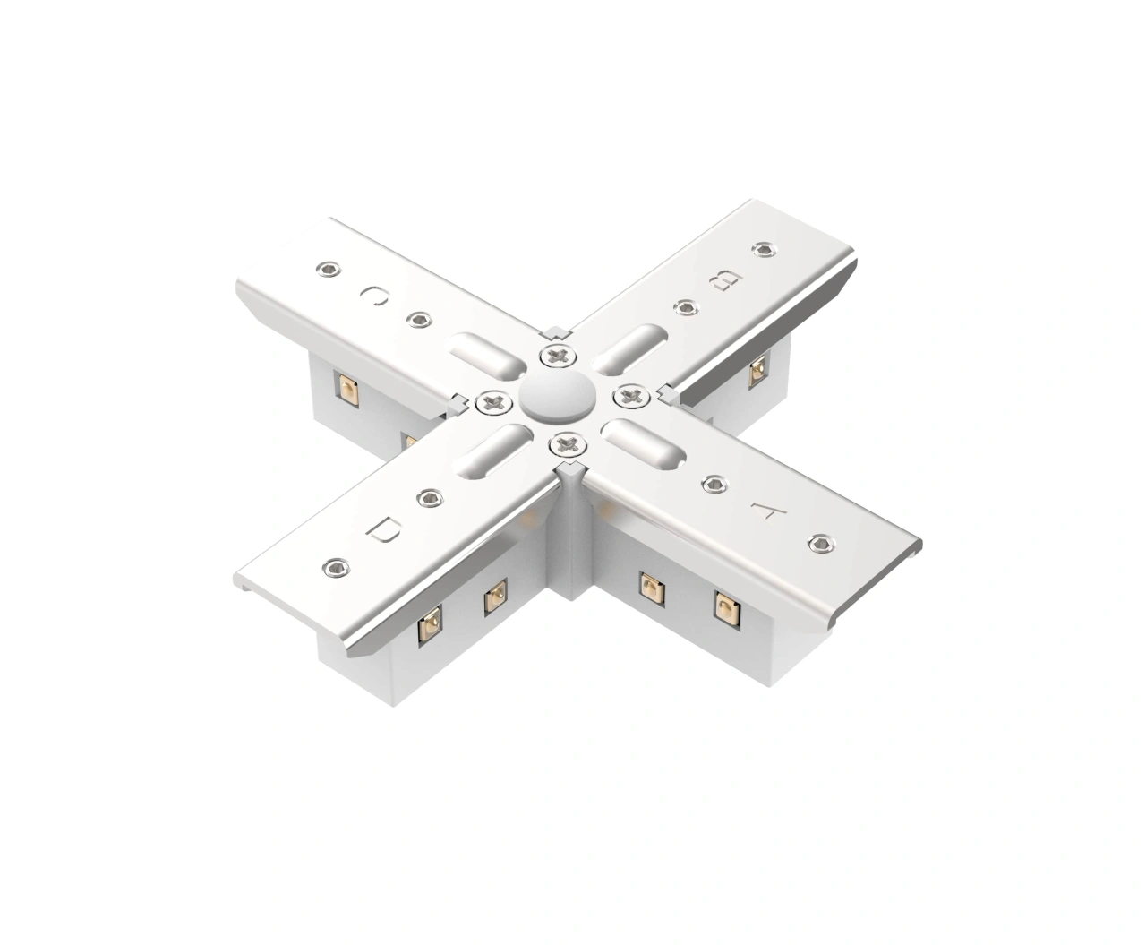 48V SLIM TRACK X-CONNECTOR WHITE