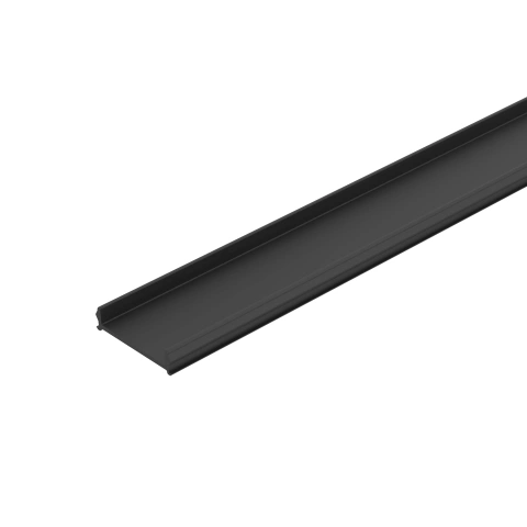 48V SLIM TRACK PC BLIND COVER 2000MM BLACK