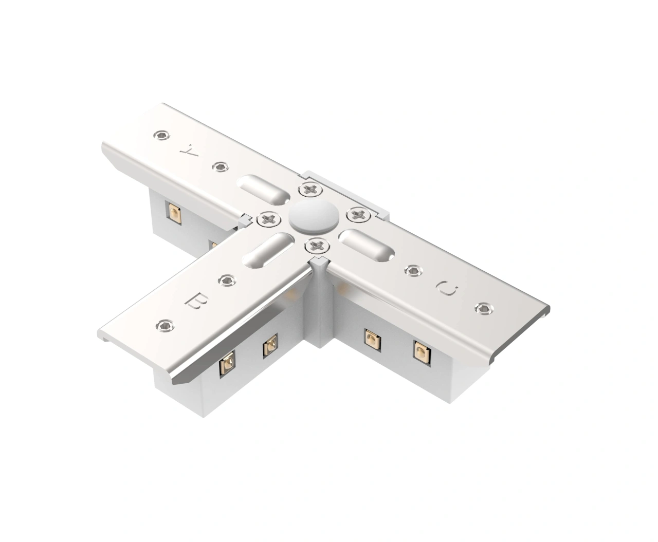 48V BASIC TRACK T-CONNECTOR WHITE