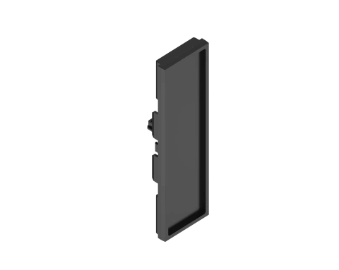 48V H-TRACK ENDCAP 2 PCS BLACK