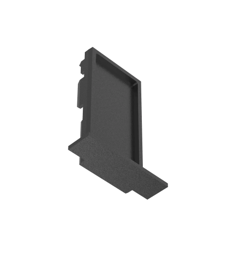 48V RECESSED TRACK ENDCAP 2 PCS BLACK