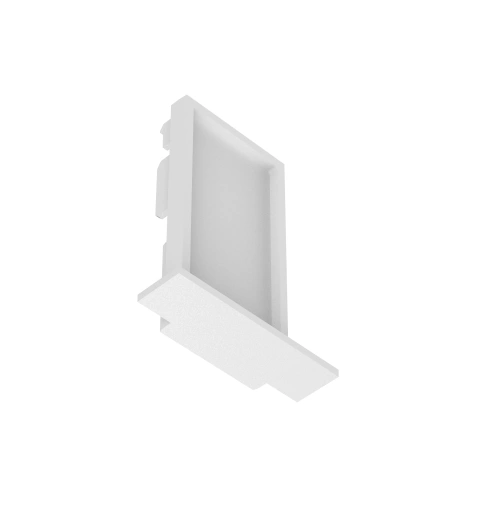 48V RECESSED TRACK ENDCAP 2 PCS WHITE