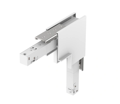 48V RECESSED TRACK L-CORNER VER. WHITE