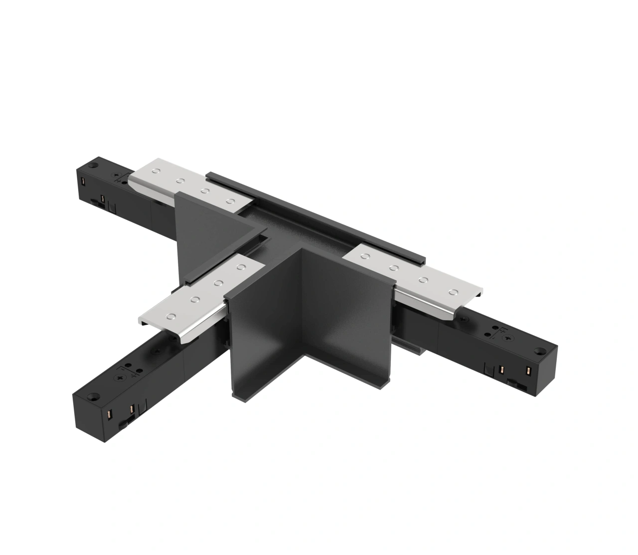 48V RECESSED TRACK T-CONNECTOR BLACK