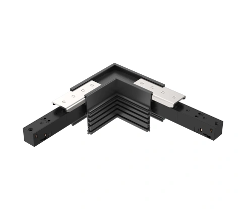 48V FRAMELESS TRACK L-CORNER HOR. BLACK