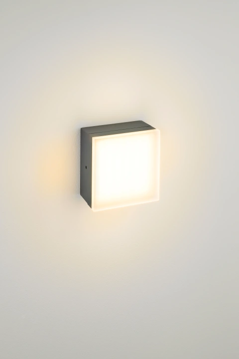 Zelda LED Square Large 12W 740lm 3000K ECG IP54 antracit_5
