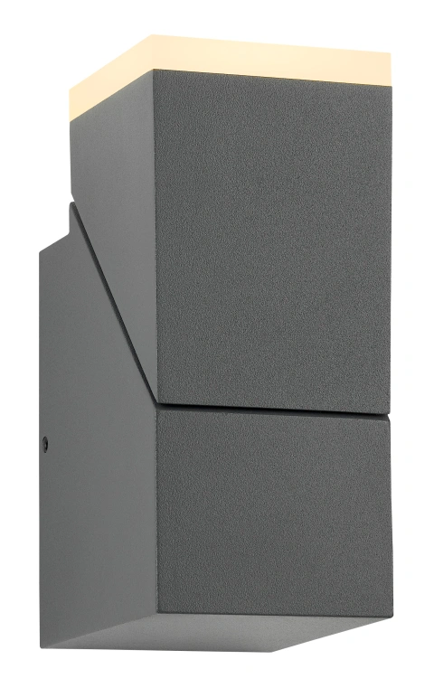 Evo LED Square Up 8W 400lm 3000K ECG IP54 antracit