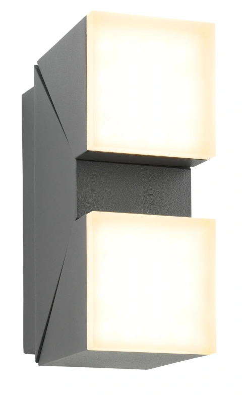 Evo LED Square Up/Down 12,5W 750lm 3000K ECG IP54 antracit_3
