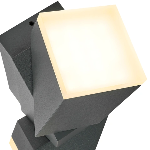 Evo LED Square Up/Down 12,5W 750lm 3000K ECG IP54 antracit_4