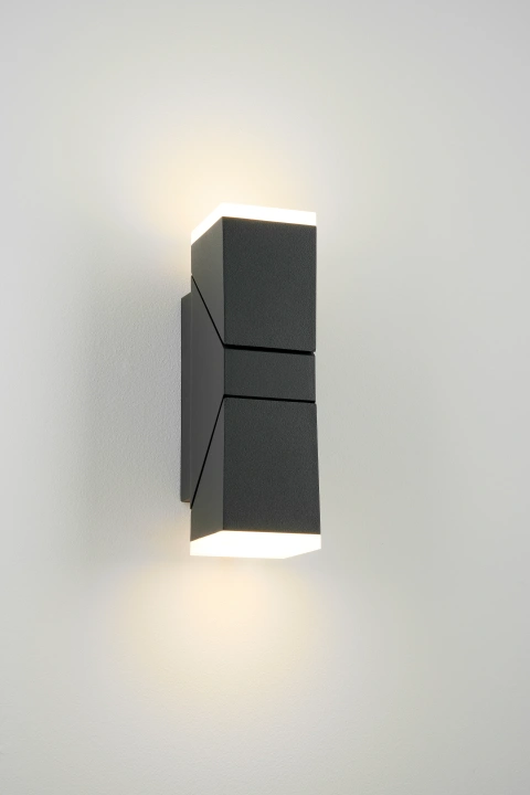 Evo LED Square Up/Down 12,5W 750lm 3000K ECG IP54 antracit_5