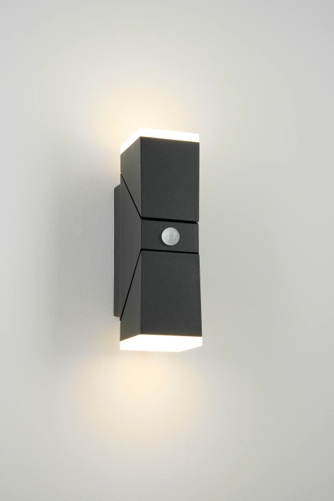 Evo LED Square Up/Down PIR 12,5W 750lm 3000K IP54 antracit_5