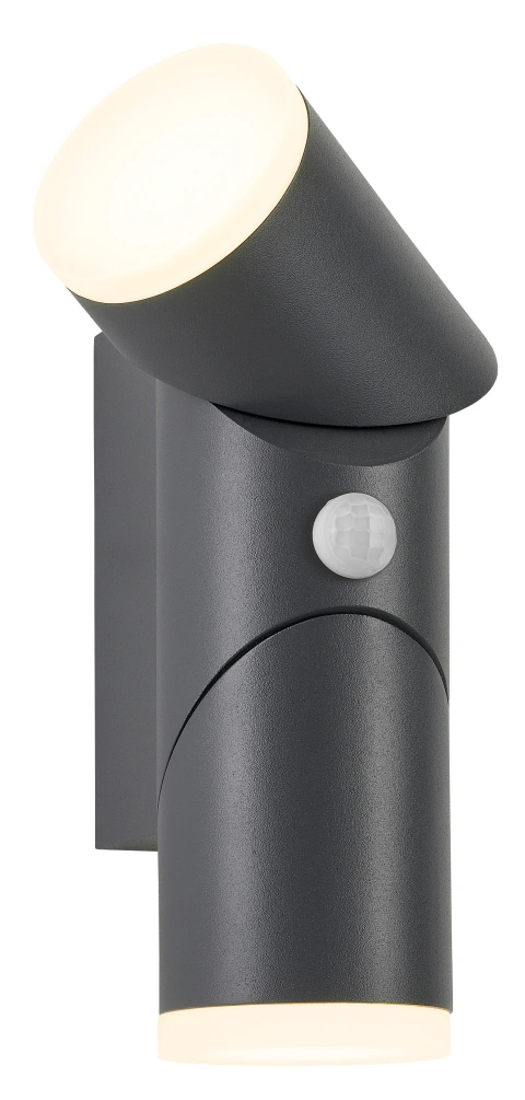 Evo LED Round Up/Down PIR 12,5W 750lm 3000K IP54 antracit