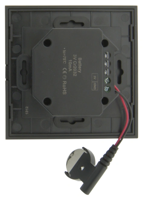 LED RF Controller Mono - wall transmitter black