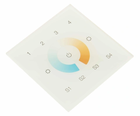 LED DALI Controller Touch DW DT8 - 4 Zone (Groups)