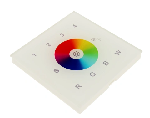 LED DMX WiFi Controller Touch RGBW 4 Zones - white