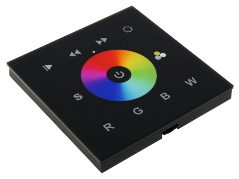 LED DMX Controller Touch RGBW black