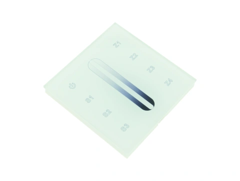LED RF WiFi Controller Touch MONO - 4 zones - white