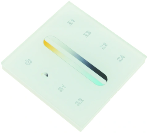 LED RF WiFi Controller Touch DW - 4 zones - white