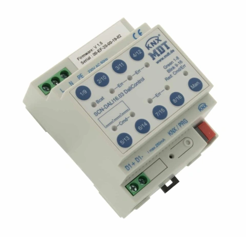 KNX DALI Gateway 16 (DALI DT8 | TW, RGB, RGBW)