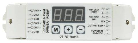 LED DMX & PWM Dimmer RGBW