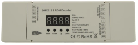 LED DMX/RDM Decoder RGBW (4CH)