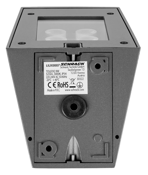 TOLEDO 9W 525lm 3000K 230V LED IP54 antracit_8
