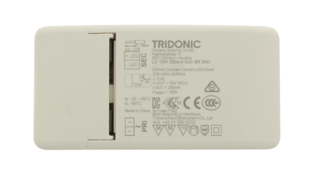 LED TD - Power Suppy 10W/350mA SR LC FIX CC MM IP20
