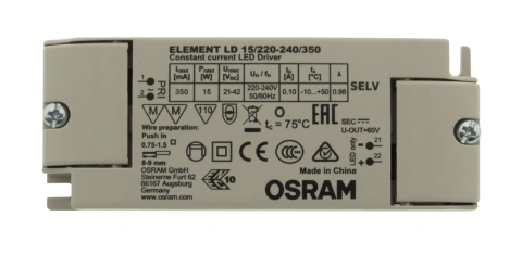 LED OS - Power Suppy 15W/350mA LD (CC) MM IP20