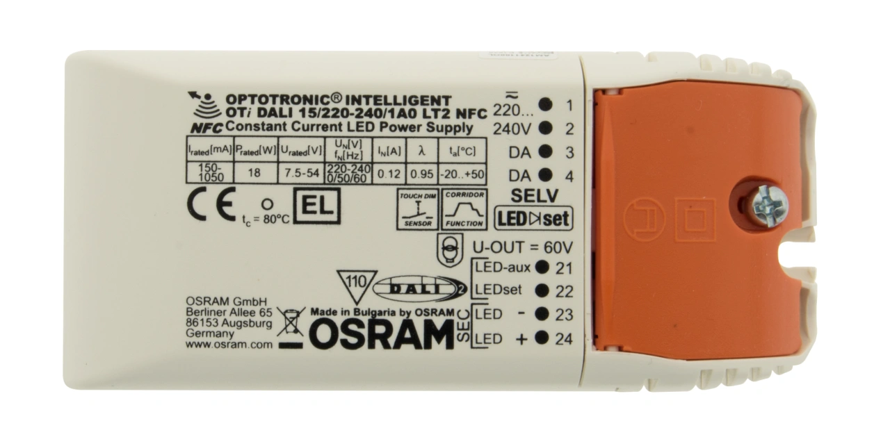 LED Alimentare 15, 150 - 1050mA OTi DALI & Switch Dim