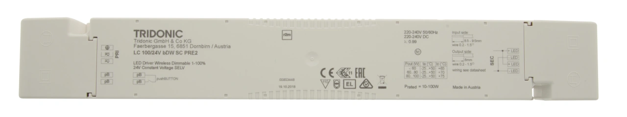Alimentare LED TD 60W/24V basicDIM Wireless SC PRE2 SP (CV)
