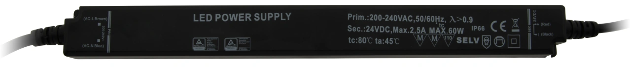 LED SN  power supply 60W/24V IP66