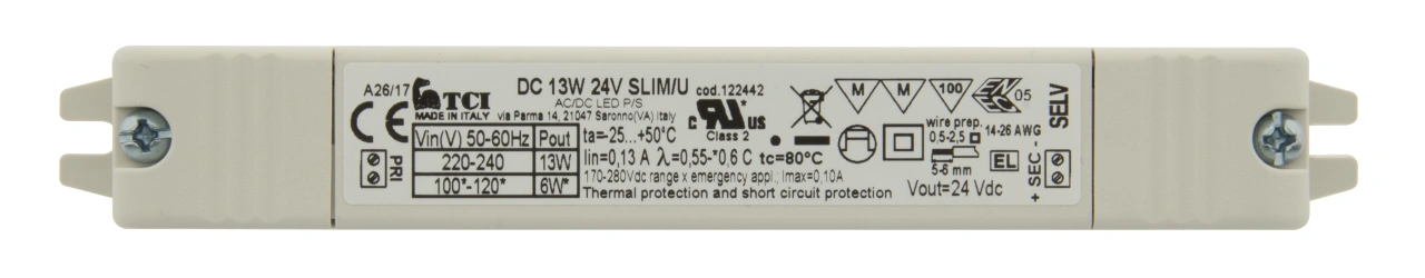 LED Power Supplies TC 15W/350mA, slim, MM, IP20