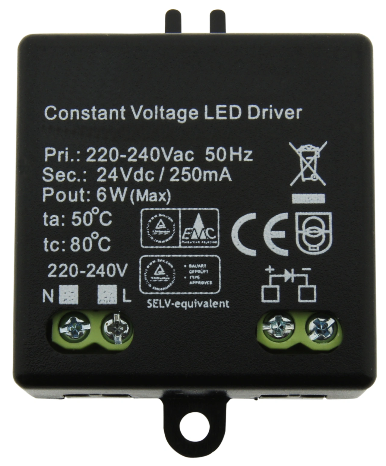 LED Power Supplies HW 6W/9V mini, IP20