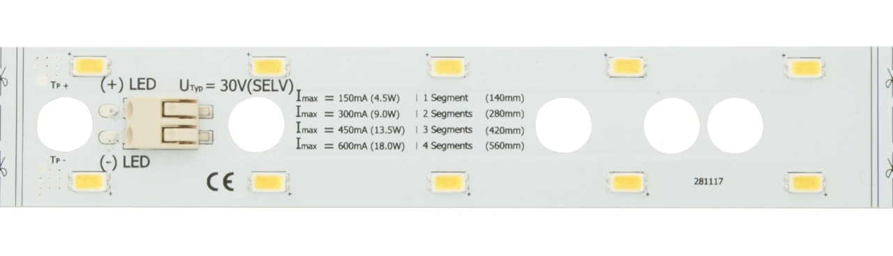 LED PCB Module18 WW (Warm White) - IP20, CRI/RA 90+