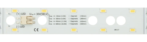 LED PCB Module18 WW (Warm White) - IP20, CRI/RA 90+
