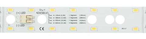 LED PCB Module25 UWW (Ultra Warm White)-IP20,CRI/RA 80+