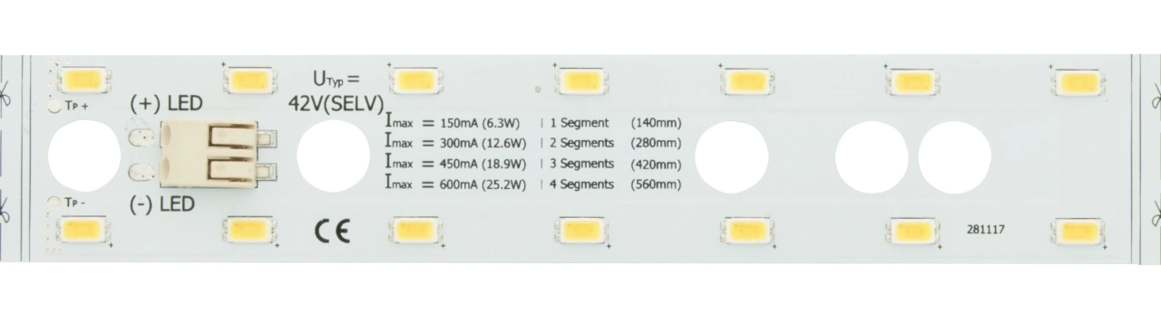 LED PCB Module25 WW (Warm White) - IP20, CRI/RA 90+